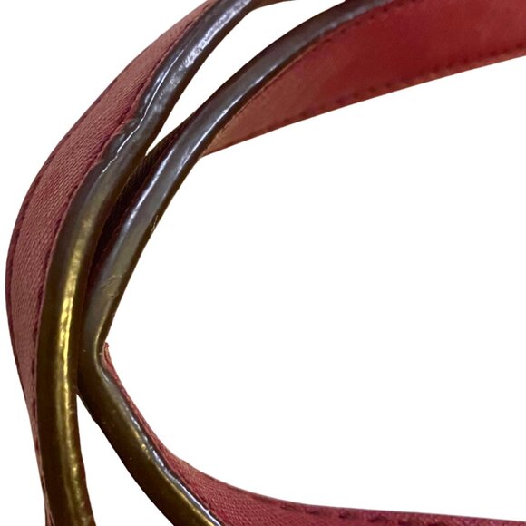 Kate Spade Burgundy Saffiano Leather Shoulder Bag triple compartment + gold tone - Picture 9 of 16